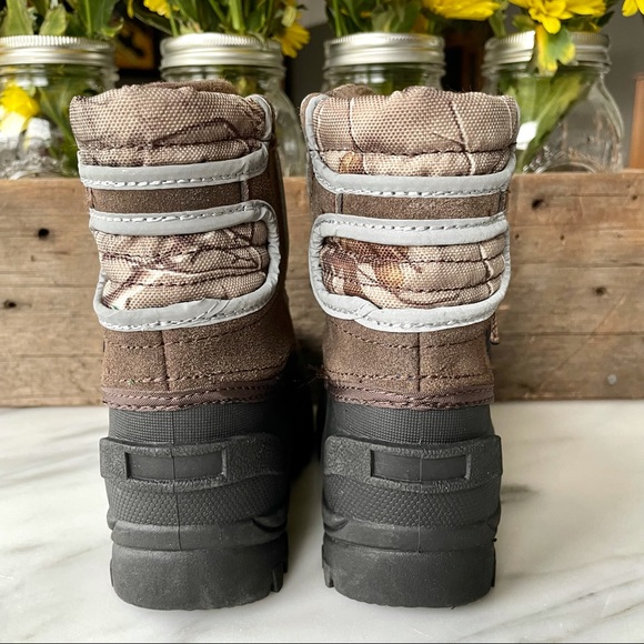 Mossy Oak•NWOT•7•Break-Up Camo + Suede Snow Boots•Waterproof•Front Zip•By Itasca - Picture 7 of 14